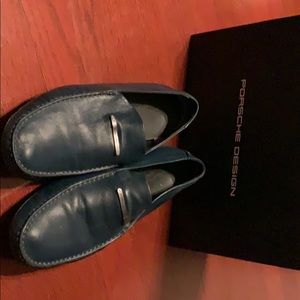 Porsche designs Soft blue leather loafers—so soft!
